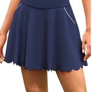 Sociala Women’s XL 2 in 1 Tennis Skirt High Waisted Pickleball Skort Pockets